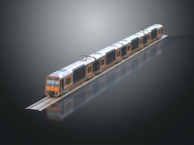 Modern train High-speed rail Subway car EMU model