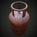 Rusty Copper Metal Gas Cylinder Automotive Part For Vehicle Use