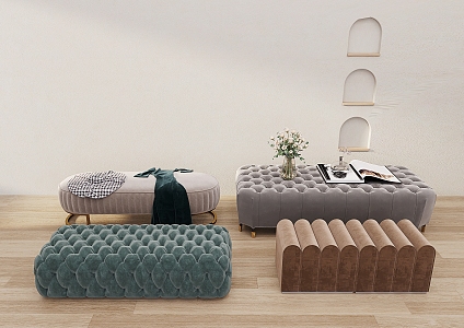 Modern Sofa Stool Bed End Stool Sofa Stool Low Stool 3d model