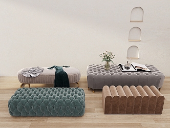 Modern Sofa Stool Bed End Stool Sofa Stool Low Stool 3d model