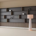 Modern Open Bookcase Floor Lamp 3d model