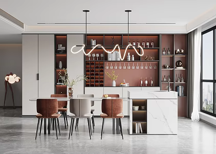 Modern Restaurant 3d model