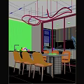 Modern Luxury Restaurant Design With Elegant Marble Dining Table And Soft Comfortable Beige Upholstered Chairs