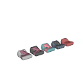 Comfortable Teal Lazy Sofa with Pink Cushions and Soft Blanket