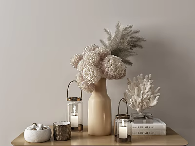 Modern Ornaments Combination Vase Flower Ornaments Combination 3d model