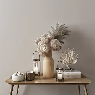 Modern Ornaments Combination Vase Flower Ornaments Combination 3d model