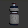 Red Top Silver Container With Layered Design For Household Daily Use Essentials