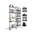 Practical Bathroom Accessories Including Wall Shelves and Storage Racks for Toiletries and Towels
