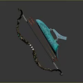 Decorative Traditional Bow With Turquoise Accents Arrows And Matching Quiver