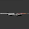 Futuristic Cosmic Spaceship With Circular Design And Colorful Thrusters For Space Exploration