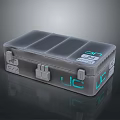 Gray Household Storage Box With Transparent Lid Multiple Compartments UC Logo And Secure Latches