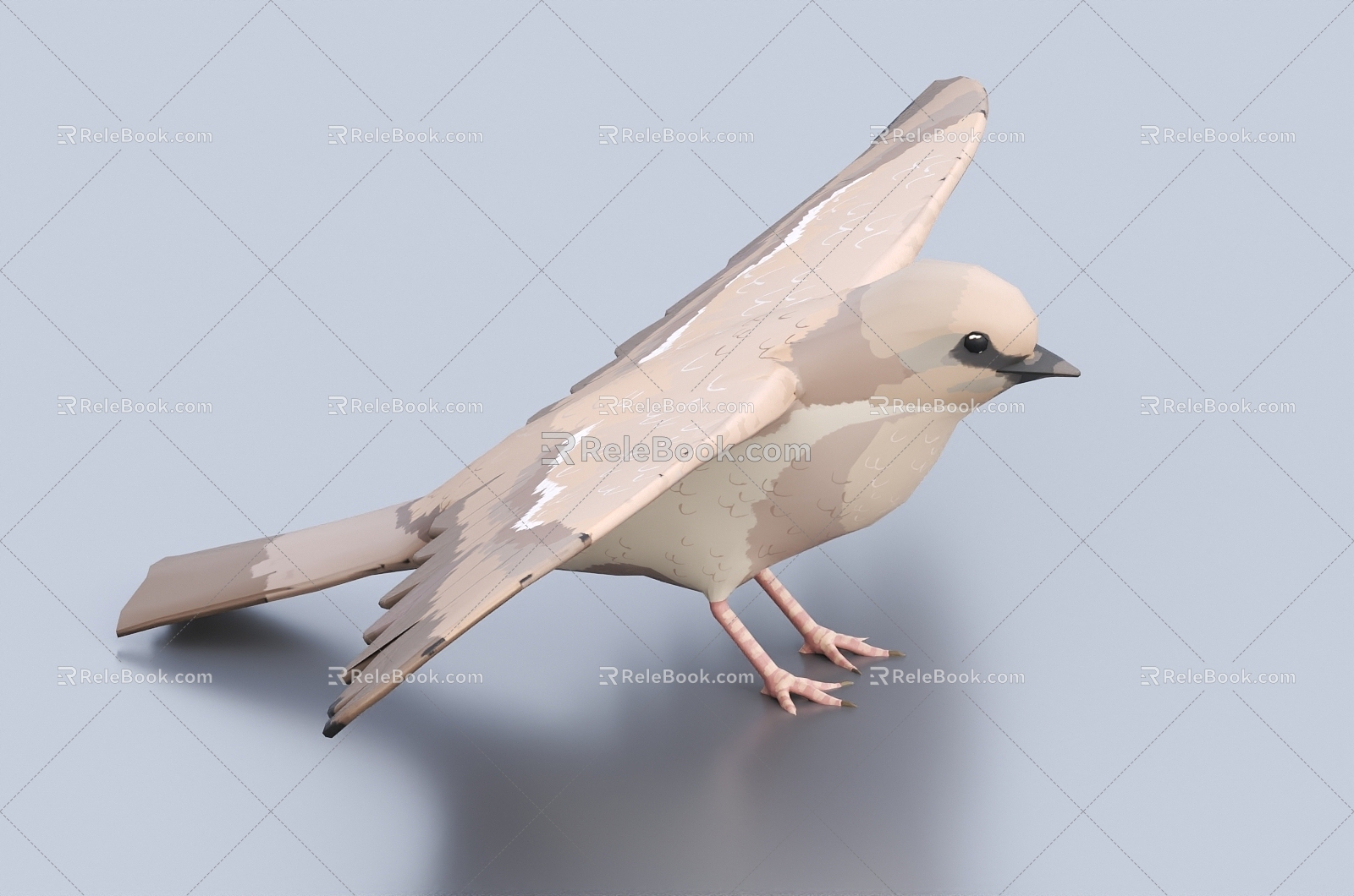 Toy Cartoon Bird Bird Toy Bird Carrier Pigeon Peace Pigeon Bird Pigeon 3d model