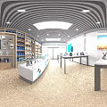 Modern 5G Digital Retail Store With Attractive Facade And Complete Smartphone Product Display Design