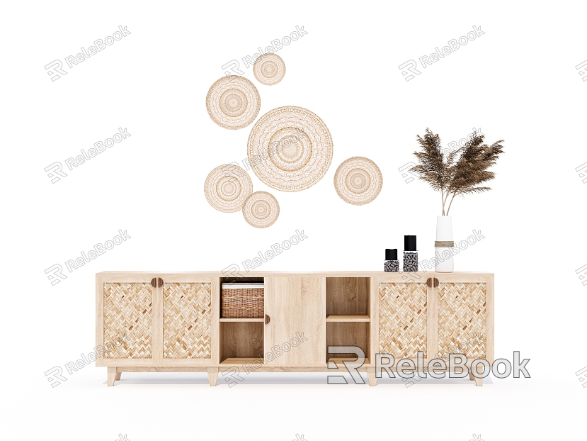 Solid Wood Sideboard model