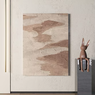 abstract decorative painting 3d model