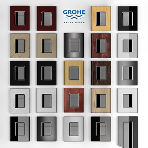 Modern washing daily Grohe skateboard series drain button flush 3d model