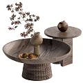 Wind coffee table combination 3d model