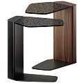 Modern Wooden Side Table With Sturdy Base And Sleek Design For Living Room
