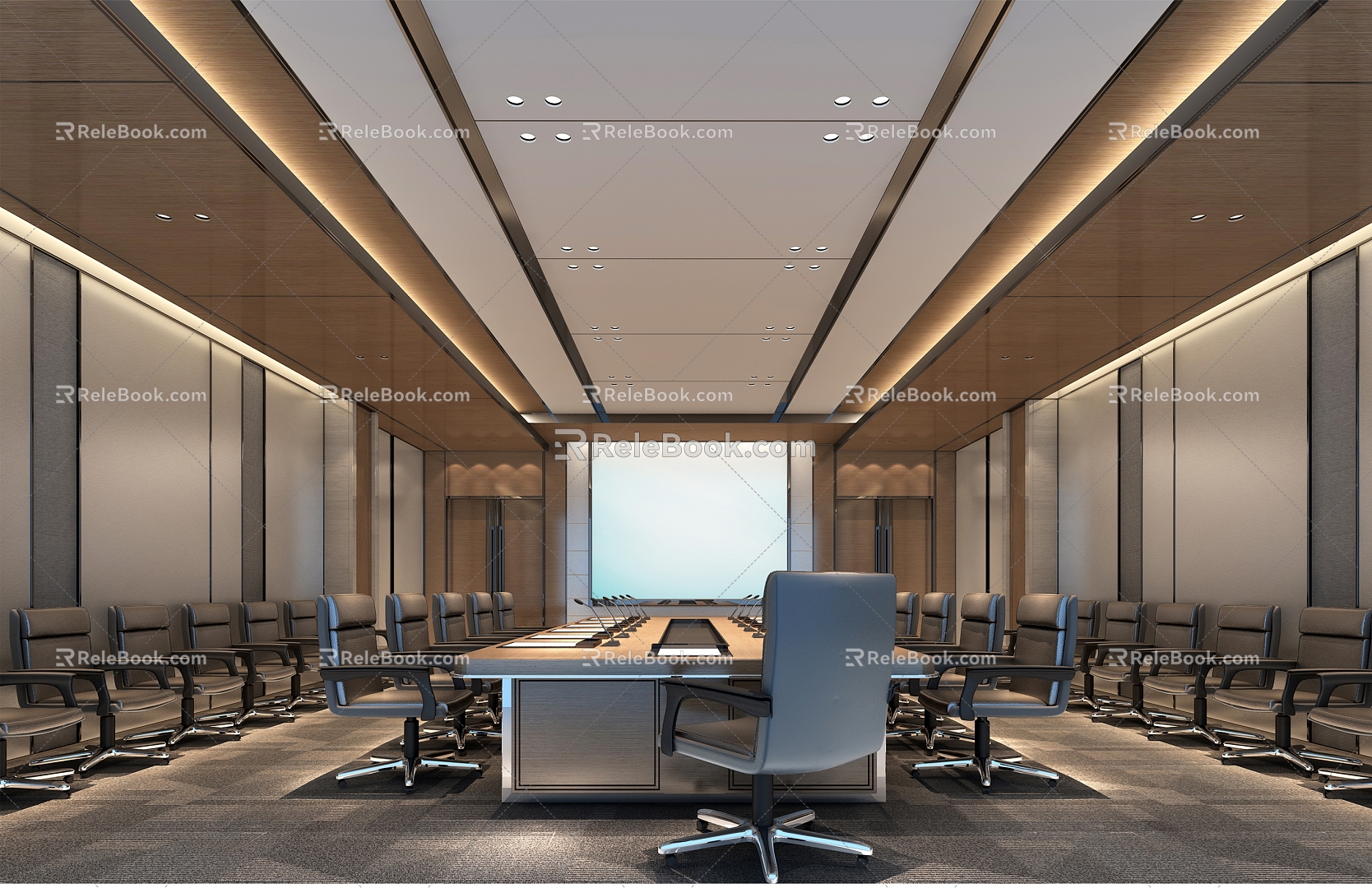 Large conference room 3d model