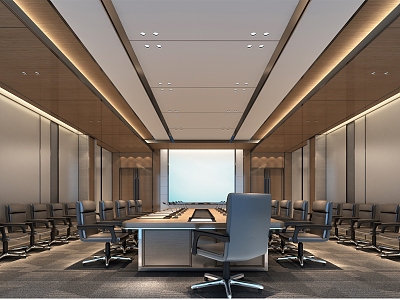 Large conference room 3d model