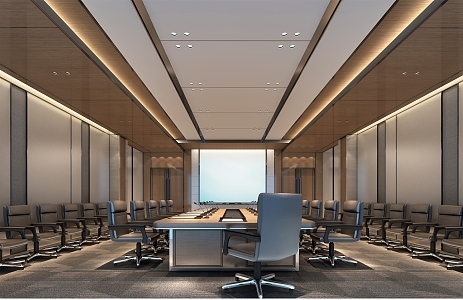 Large conference room 3d model