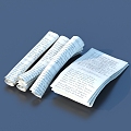 Paper paper trial daily necessities 3d model