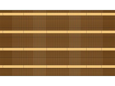 Bamboo Decorative Wall with Striped Natural Texture and Warm Brown Yellow Hues 3d model