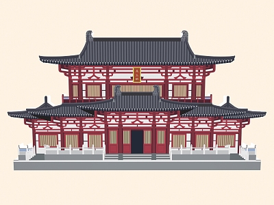 Architecture New Architecture National Tide Architecture Ancient Architecture Drum Tower Temple of Heaven Pagoda Zen Temple Buildings Temple 7 3d model