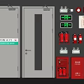 Essential Fire Safety Equipment Including Fireproof Doors Fire Extinguishers Emergency Lights And Fire Hydrant Cabinets