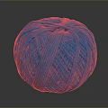 Soft Blue Round Knitted Yarn Ball For Home Daily Life Supplies Accessory