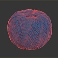 Wool ball Wool ball Spool yarn ball 3d model