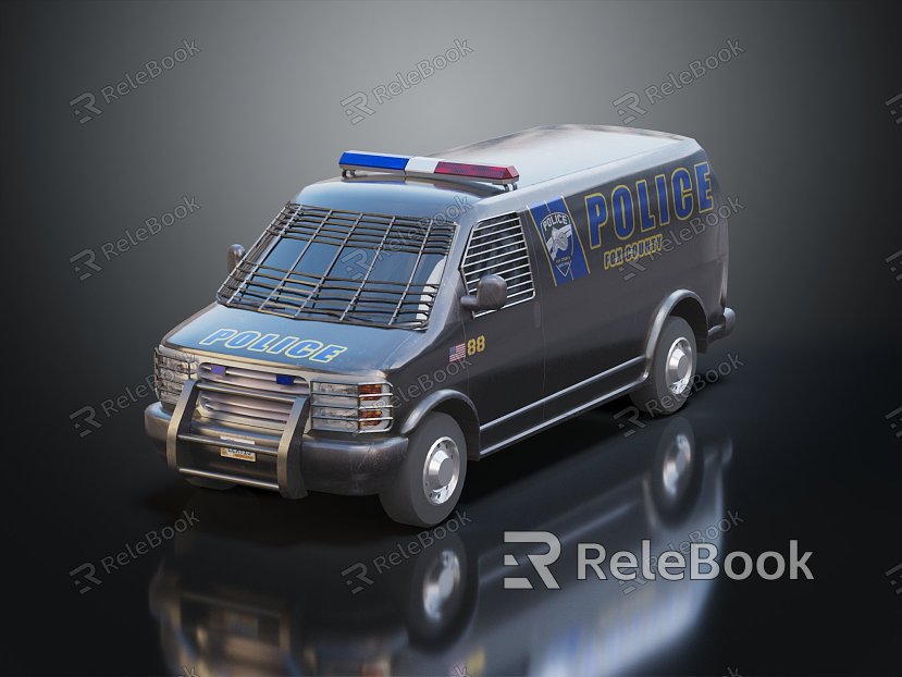 Modern Police Car Police Car Police Car model