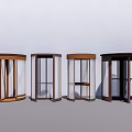 Modern Revolving Doors Design With Various Styles Glass And Wooden Frames