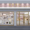 Pastry Shop Interior Featuring White Decor Glass Showcases Displayed Pastries And Bright Lighting