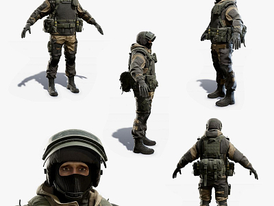 Modern man special forces figure model