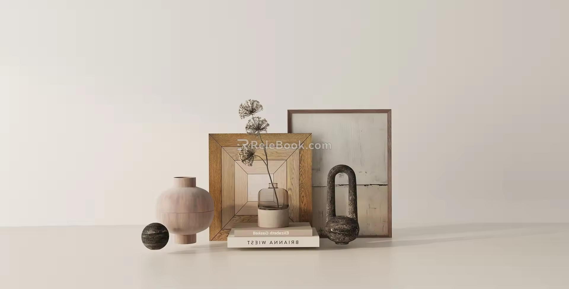 Modern ornaments combination 3d model