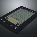 Black NOVA Handheld Electronic Notebook With Table Screen Interface And Buttons