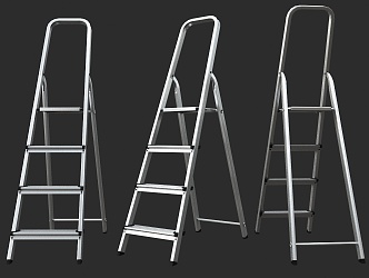 Step Ladder Metal Ladder Convenient Ladder Fire Ladder Folding Ladder Steel Ladder Escalator Step Ladder Metal Ladder Easy Ladder 3d model