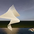 Modern Urban Sculpture Landscape Sculpture 3d model