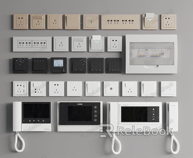 Modern switch socket panel model