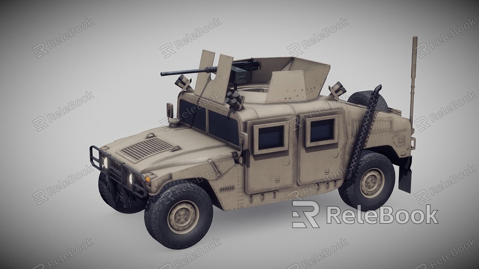 Modern Armored Vehicle Armored Humvee model