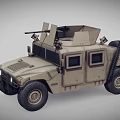 Modern Armored Vehicle Armored Humvee 3d model