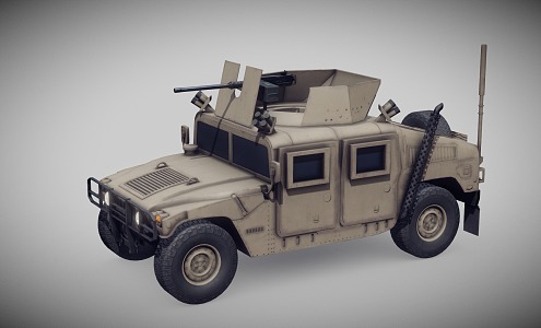 Modern Armored Vehicle Armored Humvee 3d model