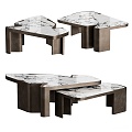 Modern Coffee Table Marble Coffee Table Metal Coffee Table Coffee Table Combination Shaped Coffee Table 3d model