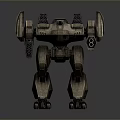 Mech Warrior Mech Soldier Machine Battlearm Mechanical Battlearm Machine Fighter Robot 3d model