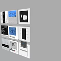 Control Panel Switch Fan Switch Card Entry 3d model