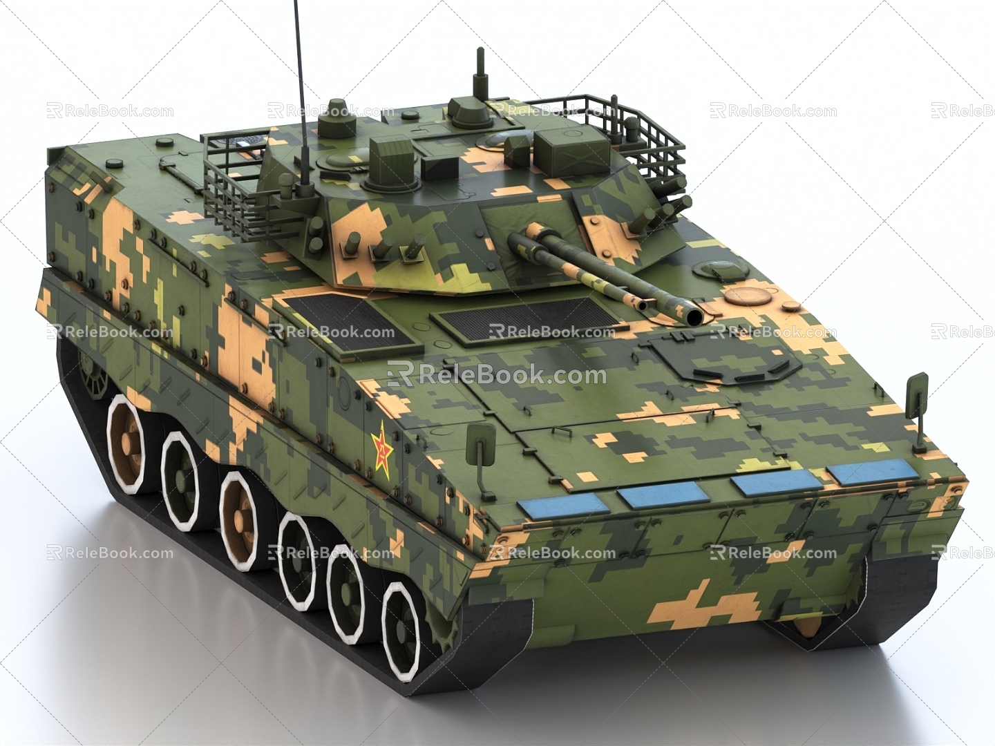 ZBD04A Infantry Fighting Vehicle Armored Vehicle Tank 3d model