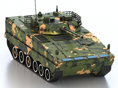 ZBD04A Infantry Fighting Vehicle Armored Vehicle Tank 3d model