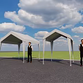 Food Festival Booth Tents in Standard Size 3m by 3m and 2m by 2m Design