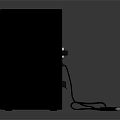 Pair of Black Bookshelf Speakers With Modern Design Round Speaker Drivers And Reflective Base